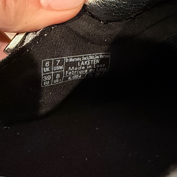 BNWT DR. MARTEN’S LAKETEN SLINGBACK MULE Clogs Silver Metallic Tumble L 8 EU 39 - Picture 6 of 6